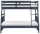 Homelegance® Sloane Navy Blue Twin/Full Bunk Bed-3
