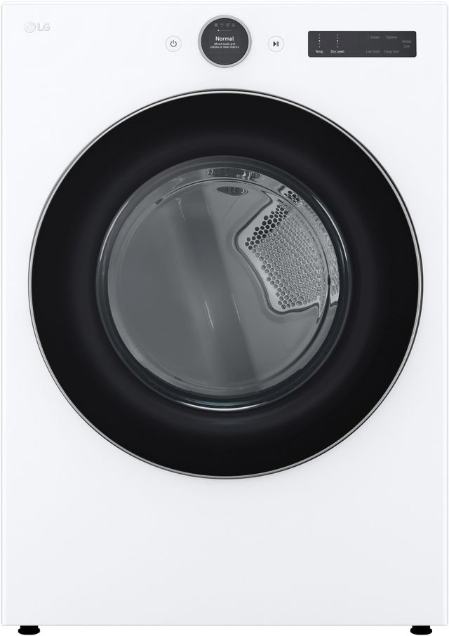 LG 7.4 Cu. Ft. White Front Load Electric Dryer-0