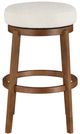 Homelegance® Lily Brown/White Swivel Bar Stool-2