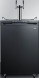 Summit® 5.6 Cu. Ft. Black Beer Cooler/Kegerator-0