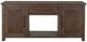 International Furniture Direct Novus Lodge Brown Fireplace TV Stand-1