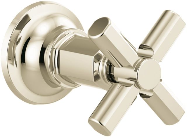 Brizo Invari® Brilliance® Polished Nickel Sensori® Volume Control Trim With Cross Handle-0
