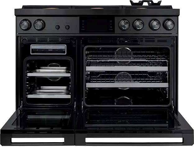 Dacor® Contemporary 48" Graphite Stainless Steel Pro Dual Fuel Steam Range-1