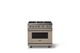 Viking® 5 Series 36" Nantucket Pro Style Gas (NG) Range with Polished Chrome Trim-3