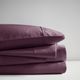 Olliix by Madison Park Plum Queen 600 Thread Count 100% Pima Cotton Sheet Set-4