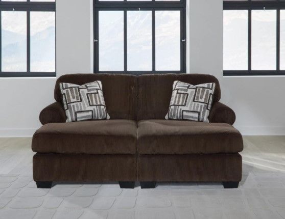 Signature Design by Ashley® Kimlee 2-Piece Chocolate Small Spaced Sectional Super Chaise-1