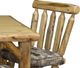 Best Craft Furniture Customizable RRP3 Dining Side Chair with Rustic Red Pine Frame-2