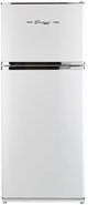 Unique Appliances 28" 14 Cu. Ft. Marshmallow White Retro Off-Grid Solar DC Top Freezer Refrigerator-0