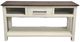 Million Dollar Rustic Frosted White Sofa Table-0