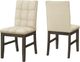 Monarch Specialties Inc. 2-Piece Cream/Grey Side Chair Set-1