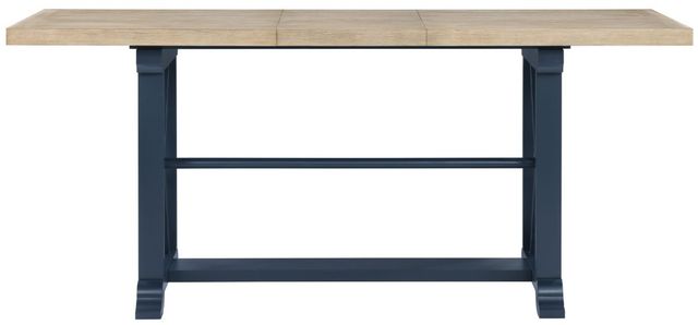 Steve Silver Co. Darcy Natural Counter Height Dining Table with Midnight Blue Base-3