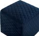 TOV Furniture Kent Navy Textured Velvet Cube Ottoman-2