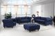 Meridian Furniture Chesterfield Navy Linen Loveseat-4