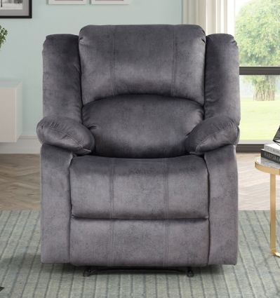 Milton Greens Stars Blue/Gray Power Recliner Chair-3