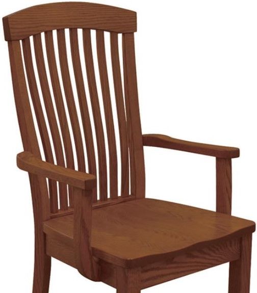 Urban Collections by Yutzy Woodworking Empire Brown Dining Arm Chair-1