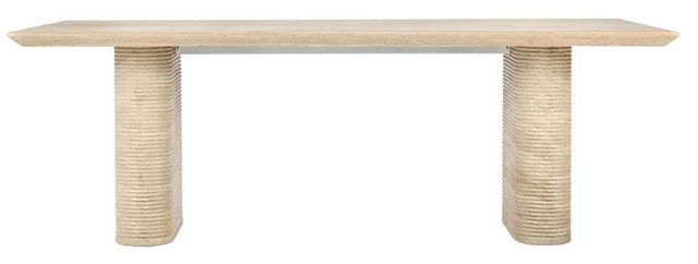 Classic Home Aiden Beige 87" Outdoor Concrete Dining Table-1