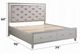 ACME Furniture Sliverfluff Champagne California King Panel Bed with LED and Storage-2