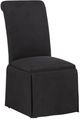 Coaster® Shawna 2-Piece Black Upholstered Skirted Side Chair Set-3