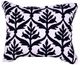 A & B Home Black/White Embroidered Throw Pillow-0