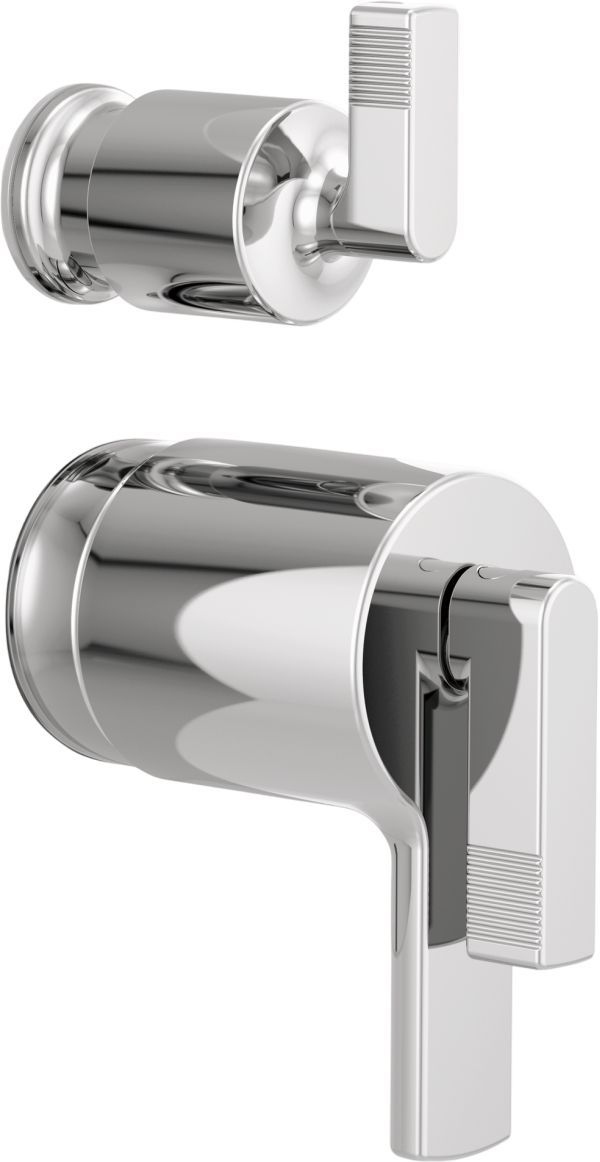 Brizo Kintsu® TempAssure® Polished Chrome 2-Piece Thermostatic Valve with Diverter Trim Lever Handle Kit-0