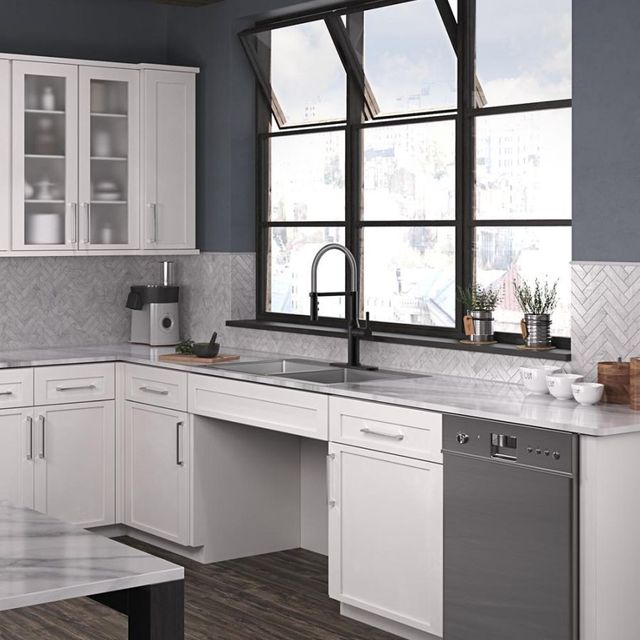 Elkay Crosstown® 3-Piece Polished Satin 33" x 22" x 6" 3-Hole Equal Double Bowl Dual Mount ADA Sink Set-2