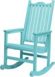 C.R. Plastic Generation Line Turquoise Porch Rocker-1