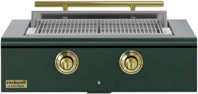 Caliber™ Rockwell 2-Burner Emerald Built-In Natural Gas Grill with Brass Hardware-0