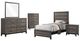 Coaster® Watson 5-Piece Gray Oak Twin Bedroom Set-0