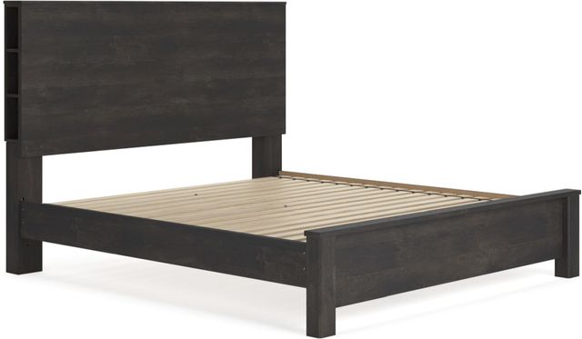 Signature Design by Ashley® Toretto Charcoal King Panel Bookcase Bed-3