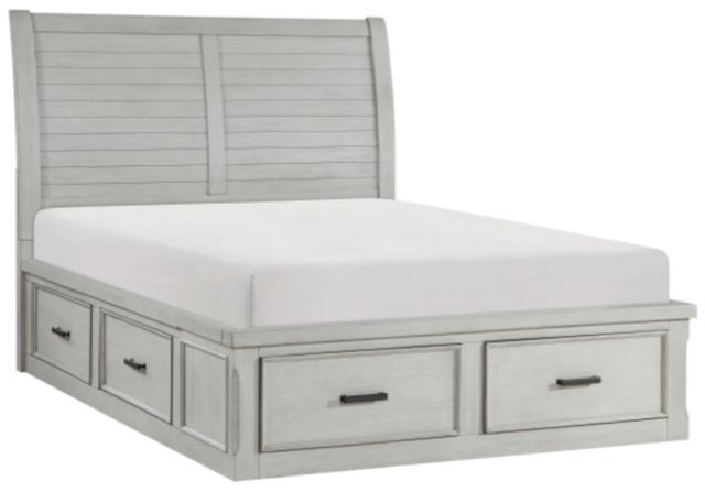 Homelegance® Willowbrook Light Gray King Storage Platform Bed-0