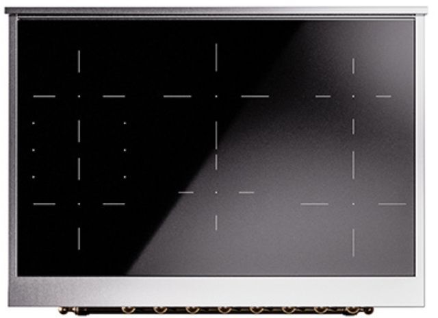 Ilve® Nostalgie II Series 36" Emerald Green Pro Style Induction Range-3