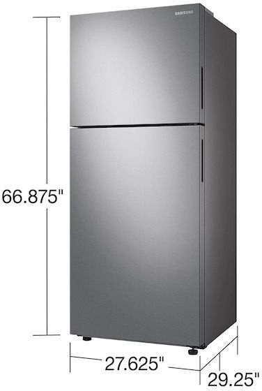 Samsung 28 in. 15.6 Cu. Ft. Stainless Steel Top Freezer Refrigerator-2