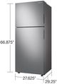 Samsung 28" 15.6 Cu. Ft. Stainless Steel Top Freezer Refrigerator-2