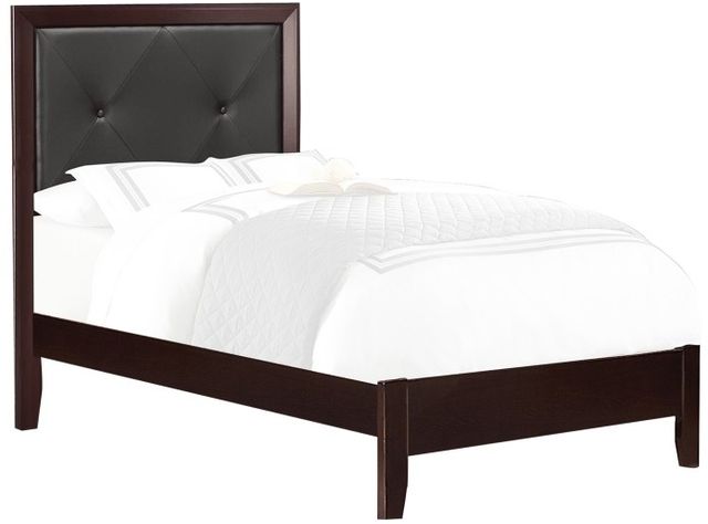 Homelegance® Edina Black/Espresso Twin Panel Bed-0