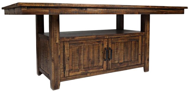 Jofran Inc. Cannon Valley Brown High/Low Counter Dining Table-0