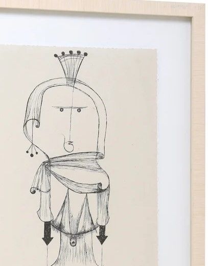 Stylecraft Blue Sketch with Crown Wall Art-1