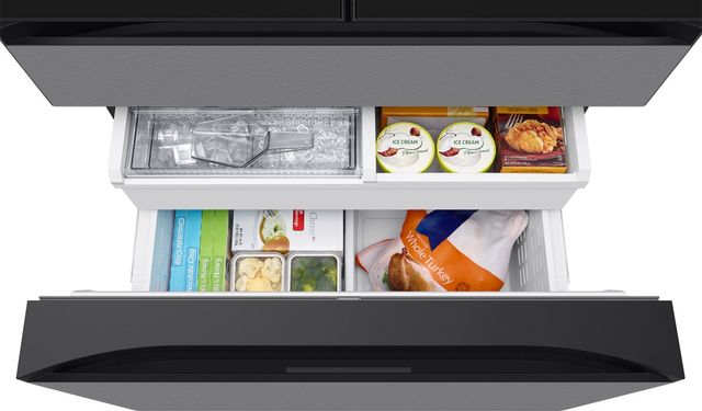 Samsung Bespoke 36" 22.5 Cu. Ft. Charcoal Glass/Stainless Steel Counter Depth French Door Refrigerator with AI Home and AI Vision Inside™-4