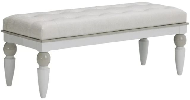 Michael Amini® Sky Tower Cloud White Bench-0