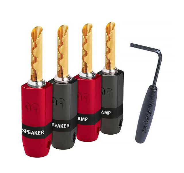 AudioQuest SureGrip 300 Gold BFA Set of 4 Banana Connectors