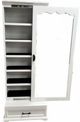 Million Dollar Rustic Grand White Vanity Mirror with Sliding Door-1
