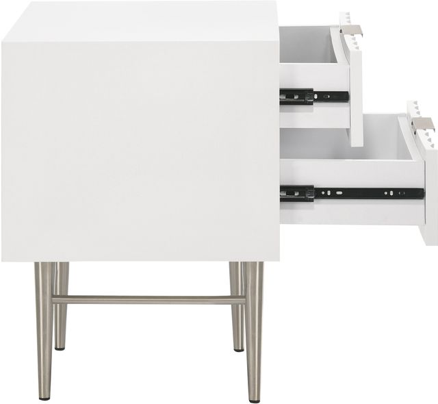 Meridian Furniture Modernist White Nightstand-3