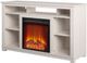 Ameriwood Home Edgewood Ivory Pine 55'' Electric Fireplace Media Console-2