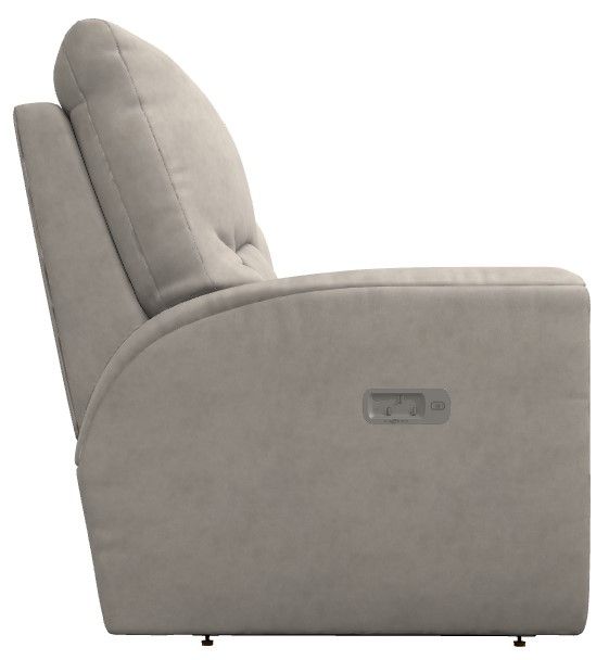 La-Z-Boy®  Cassian Oyster Power Reclining Loveseat with Console, Headrest, and Lumbar-3