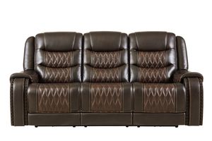 Drew & Jonathan Home Leather Power Reclining Sofa with Power Headrest