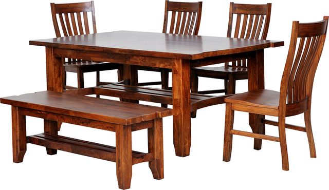 Napa Furniture Design Whistler Retreat Chestnut Dining Bench-2