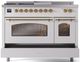 Ilve® Nostalgie II Series 48" Custom RAL Color Pro Style Dual Fuel Range-4