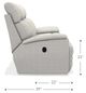 La-Z-Boy® Talladega Grey Leather Reclining Sofa-5