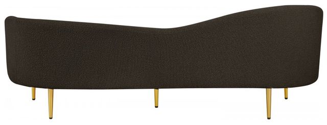 Meridian Furniture Ritz Brown Boucle Fabric Sofa-2
