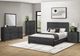 Monarch Specialties Inc. Graphite Grey Queen Panel Bed-1