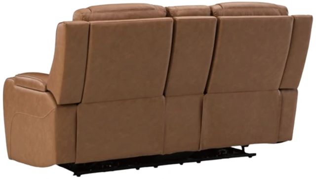 Signature Design by Ashley® Dreamer Caramel Power Reclining Loveseat with Audio Console-4